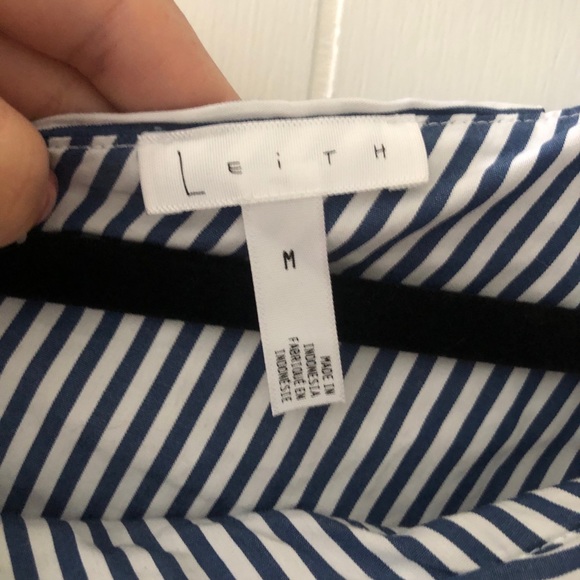 Leith Striped One Shoulder Ruffle Top - Picture 3 of 7